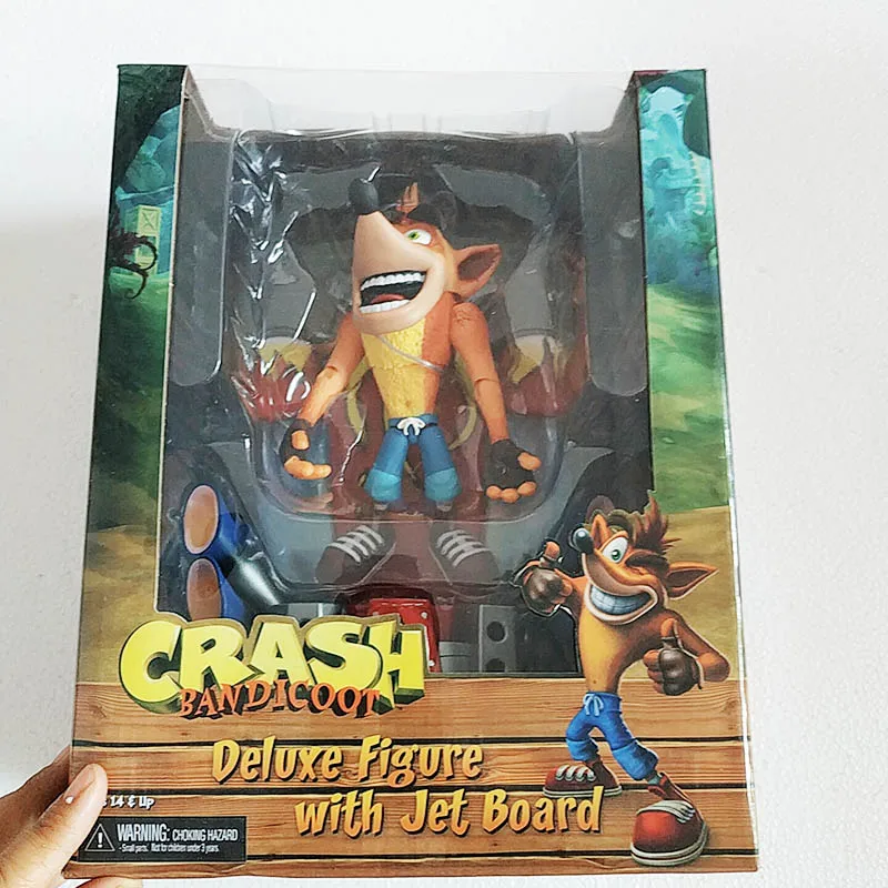 A in Box 15 см-18 см NECA оригинальная игра Crash Bandicoot серия Aku маска АКУ и бандикут и струйная доска экшн фигурка модель игрушки кукла для подарка - Цвет: A in Box