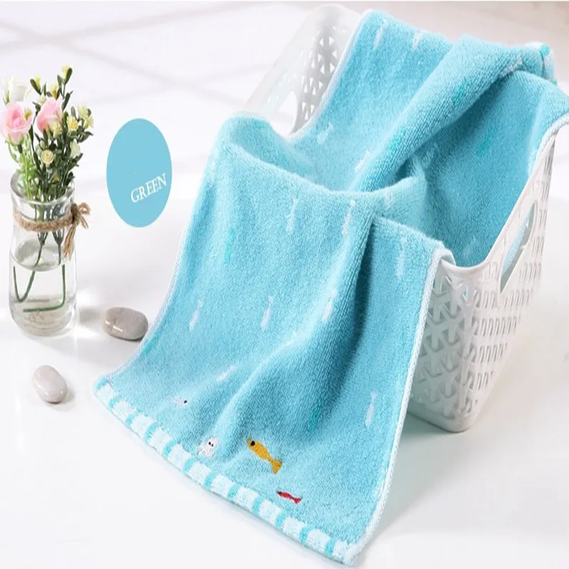 Детское полотенце для лица из мягкого хлопка Детские банные принадлежности