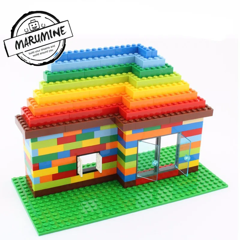 MARUMINE 1000 шт Строительные Кирпичи совместимы с Decool Enlighten Blocks Pixel Cube опорная пластина модель игрушки для детей подарок