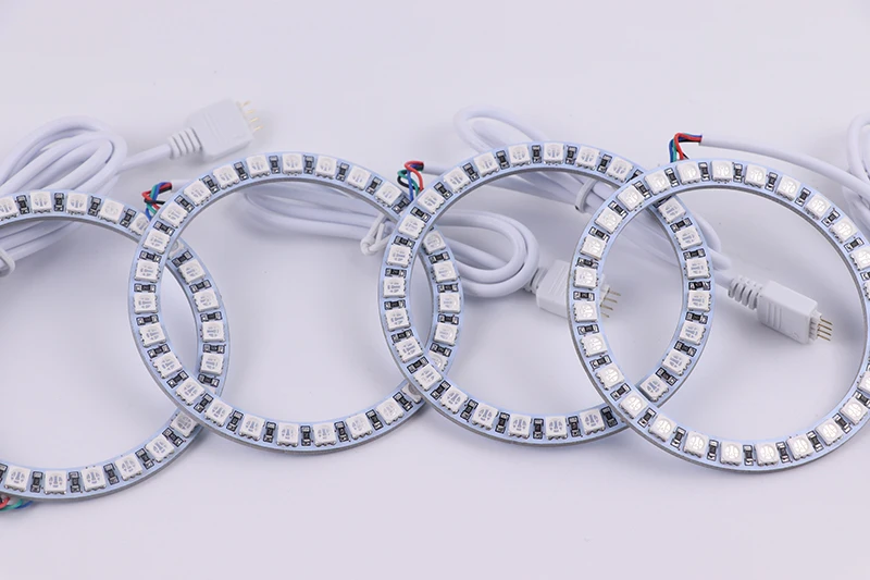 Многоцветный RGB светодиодный angel eyes Halo Ring Eye DRL RF пульт дистанционного управления для Volkswagen VW Passat B6 Magotan 2006-2010 аксессуары