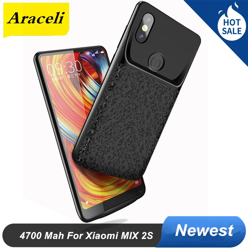 Чехол для аккумулятора Xiaomi MIX 2S внешний аккумулятор 4700 мАч чехол зарядного