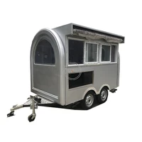 2 8m length mobile food truck trailer field kitchen coffee ice cream fast food cart with sink snack vending van kiosk