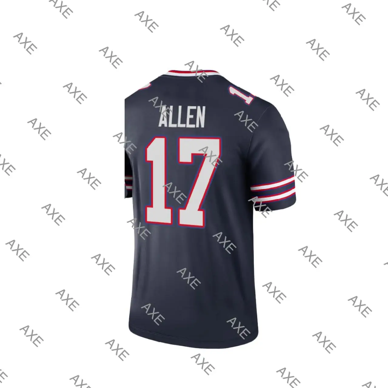 

Новинка, футболка для американского футбола с вышивкой надписями на заказ, Джерси Buffalo 17, Джош Аллен, белая, красная, синяя мужская футболка