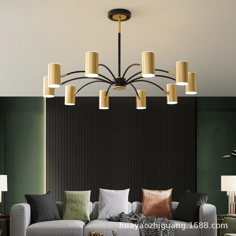 Nordic Led Ceiling Chandelier For Living Room Golden Restaurant Candle Hanging Lamps Pendant Light On The Kitchen Table Decorate
