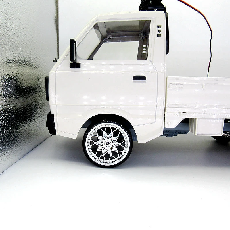 

Hard Pattern Drift Tire Tyre Wheel with Metal 5mm Wheel Hub Hex Adapter for WPL D12 1/10 RC Truck Car Upgrade Parts