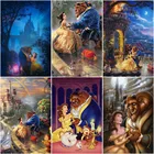 Настенная картина Disney Красавица и чудовище, Картина на холсте, скандинавские плакаты и принты, настенные картины для гостиной, домашний декор, подарок