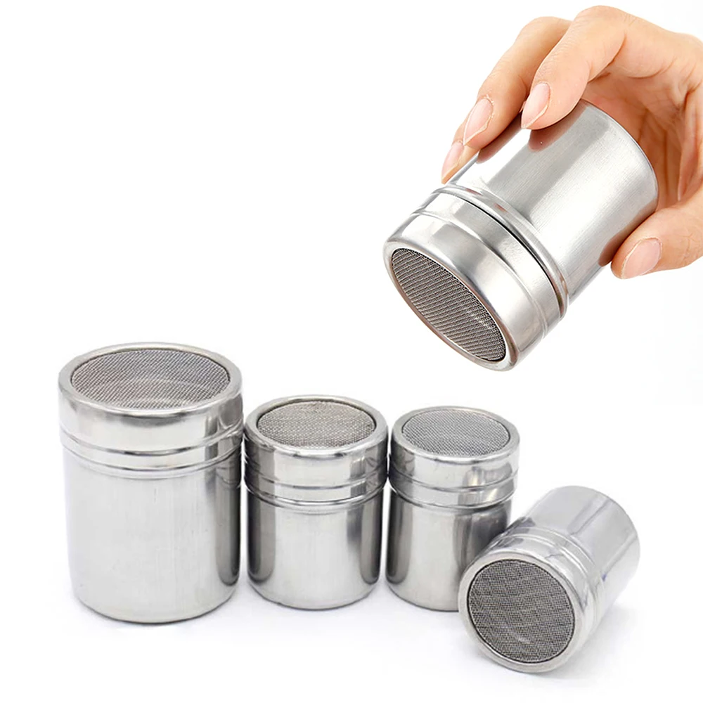 Нержавеющая сталь Шоколад шейкер для кофе сахарная пудра мука порошок какао