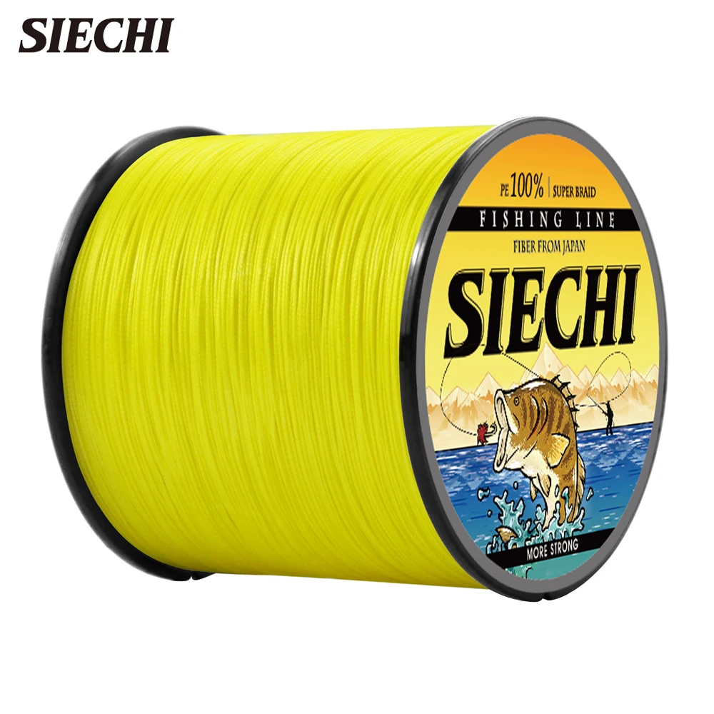 SIECHI 300M 500M 1000M 9 Strands Braid Fishing line Multicolor Multifilament Carp Wire Accessories PE line