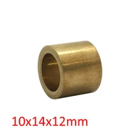 2 pieces 10x14x12mm truck automobile copper alloy 10mm pin shaft gearbox slide bearing bushing starter motor bronze bush