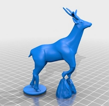 4 шт. 3D резная скульптура в виде оленя 3d модель для станка с ЧПУ формате STL печати