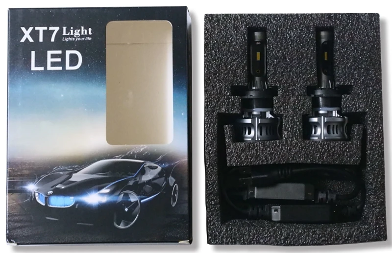 2 шт. H4 9003 H7 H11 H8 H9 H10 H1 H3 9005 HB3 9006 HB4 9012 880 881 автомобилей светодиодный лампы для передних фар Hi/короче спереди и длиннее сзади) Луч авто фары Противотуманные фары