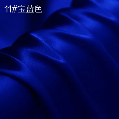 Шелк тутового шелкопряда креп атласная ткань для платья Cheongsam ширина 114 см одежда ткань для DIY шитья 90 чистый цвет горячая распродажа - Цвет: 11