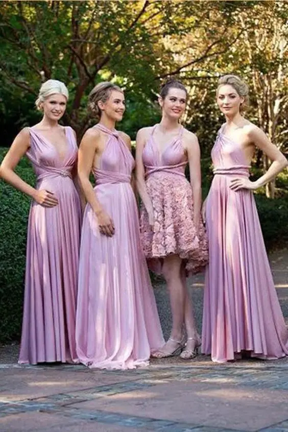 

2019 Hot Lace Up Sleeveless Long Bridesmaid Dresses Ruffles Chiffon a-Line Vestido De Madrinha De Casamento Longo 1010