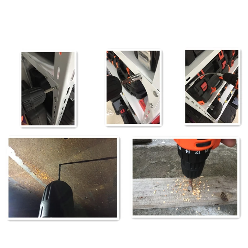 

Multi-Functional Hammer Drill Bit Bit Stone Concrete Bricklaying Tool for Tiles, Bricks, Walls, with Storage Box