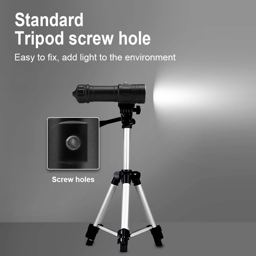 100 м Подводные фонарики лампа для подводного плавания светодиодный фонарик