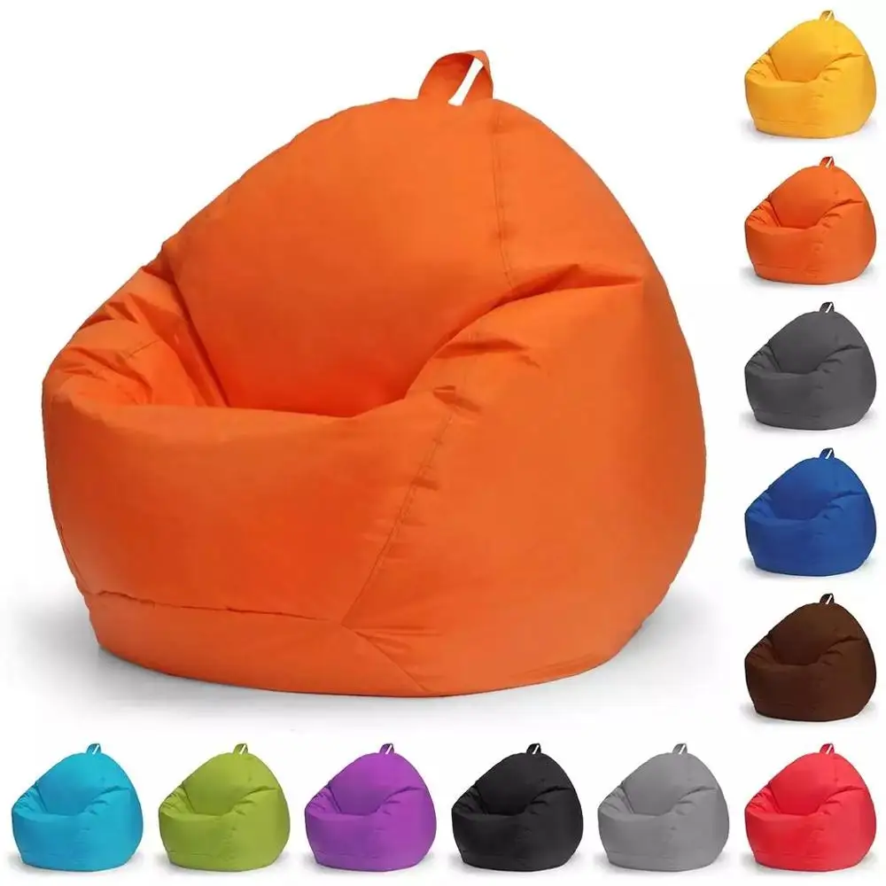 

70x80cm Lazy BeanBag Sofas Cover Chair No Filler 420D Oxford Waterproof Lounger Seat Bean Bag Pouf Puff Couch Tatami Living Room