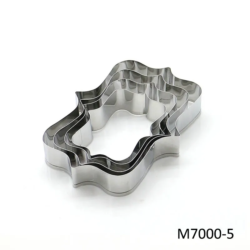 M7000-5 4 шт. в форме цветка, Свадебный декор для вечеринки, инструменты для украшения торта, формы для выпечки печенья, резак для торта, кухонные гаджеты - Цвет: M7000-5