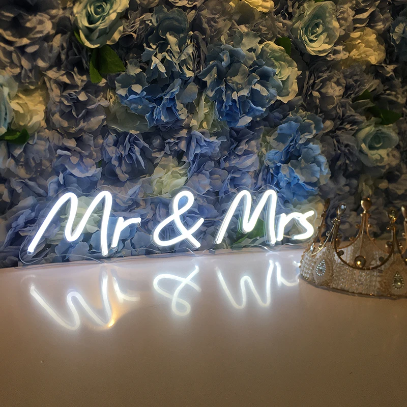 

Wedding Led Neon Sign Light Mr & Mrs Party Bride To Be Propose Lovers Couples Engagement Wall Decor Art Room Decoration Mariage