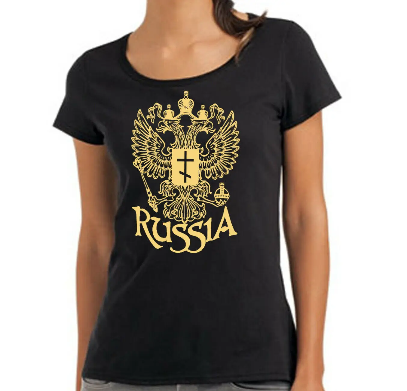

Russia Womens T SHIRT RUSSIA CCCP Udssr Russia Moscow Putin