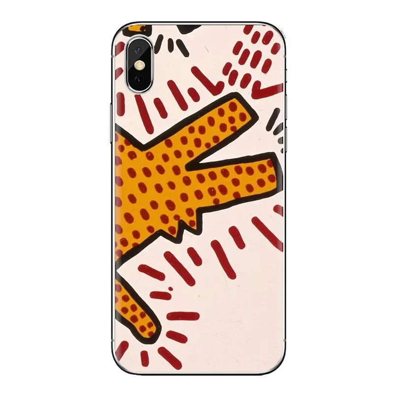 Keith Haring Works Colorful Print Silicone Bag Case For iPod Touch Apple iPhone 11 Pro 4 4S 5 5S SE 5C 6 6S 7 8 X XR XS Plus Max |