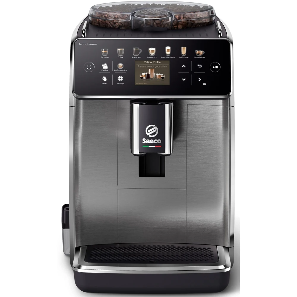 Кофемашина Saeco GranAroma SM6585/00 металлик/серебристый | Бытовая техника