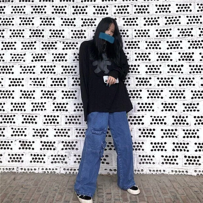 Джинсы женские с завышенной талией дизайнерские базовые винтажные хипстерские