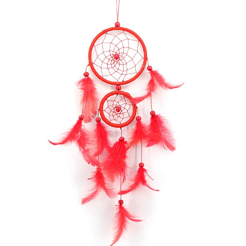 Автомобильный кулон ручной работы Ловец снов колокольчики перья висячие