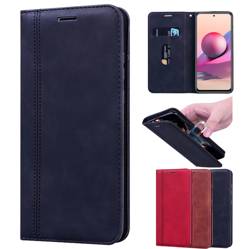 

For Xiaomi Redmi Note 10 Pro Max Case чехол Flip Leather Cover Funda For Redmi Note 10S Case Wallet Magnet Shell Book Cover Capa