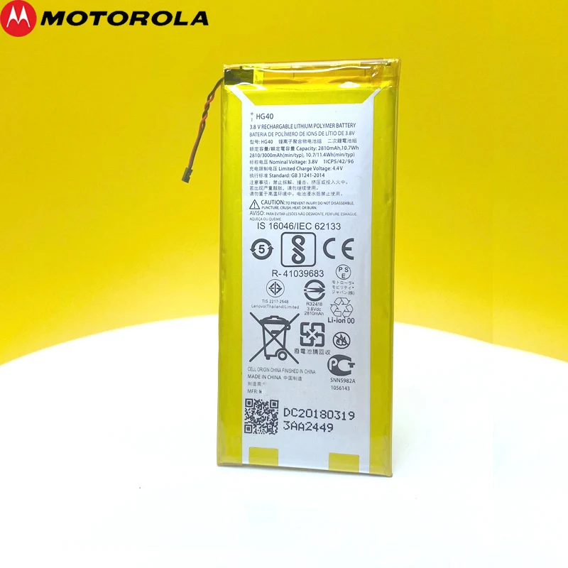 original motorola moto g5 plus xt1684 xt1685 xt1687 xt1681 3500mah hg40 phone batterytracking number free global shipping