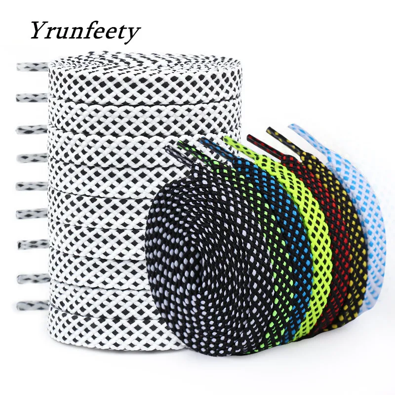 

Шнурки на плоской подошве, 39 дюймов/47 дюймов/55 дюймов, двухцветные, из полиэстера, 1 пара