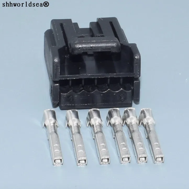 

shhworldsea 1.2mm 6pin plastic housing plug auto wiring harness unsealed cable connector 175507-2