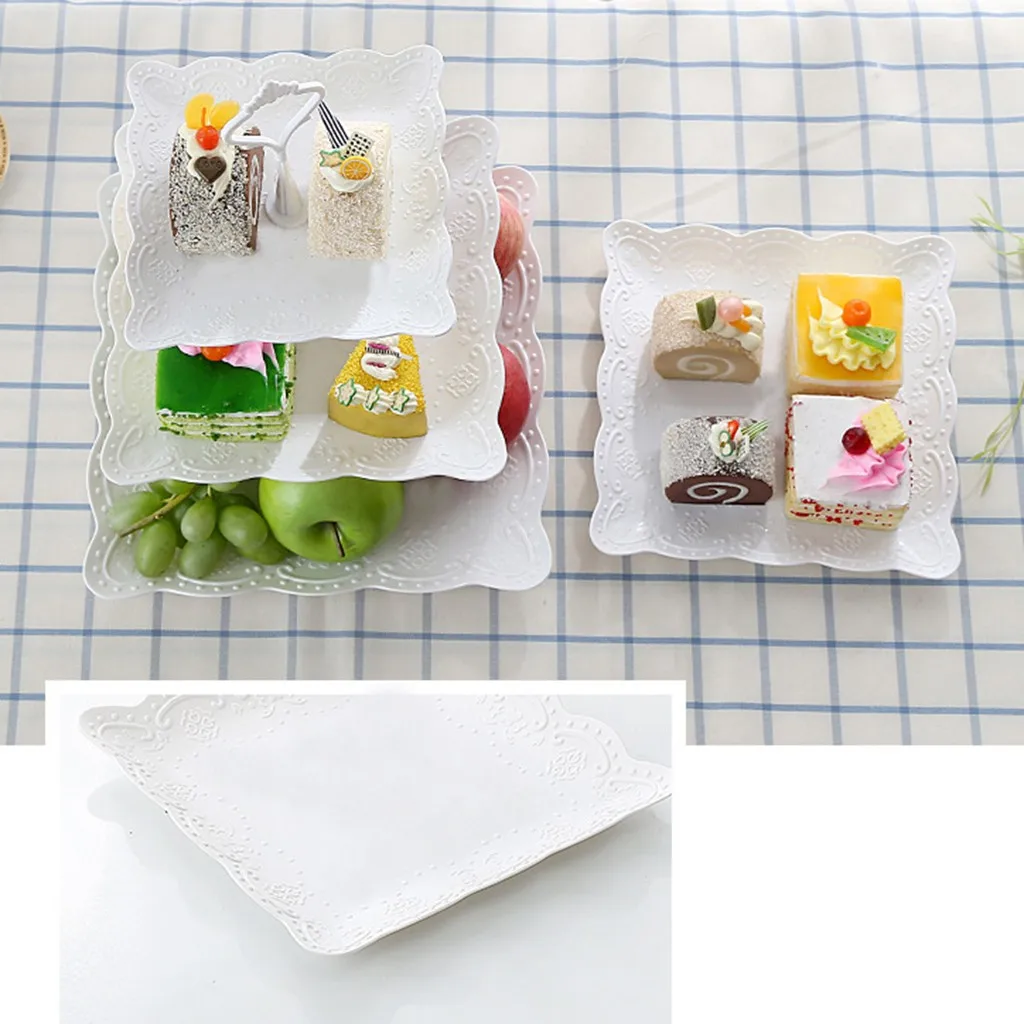 3-уровневая подставка для кекса десерт торта Свадебные вечерние выдалбливающие
