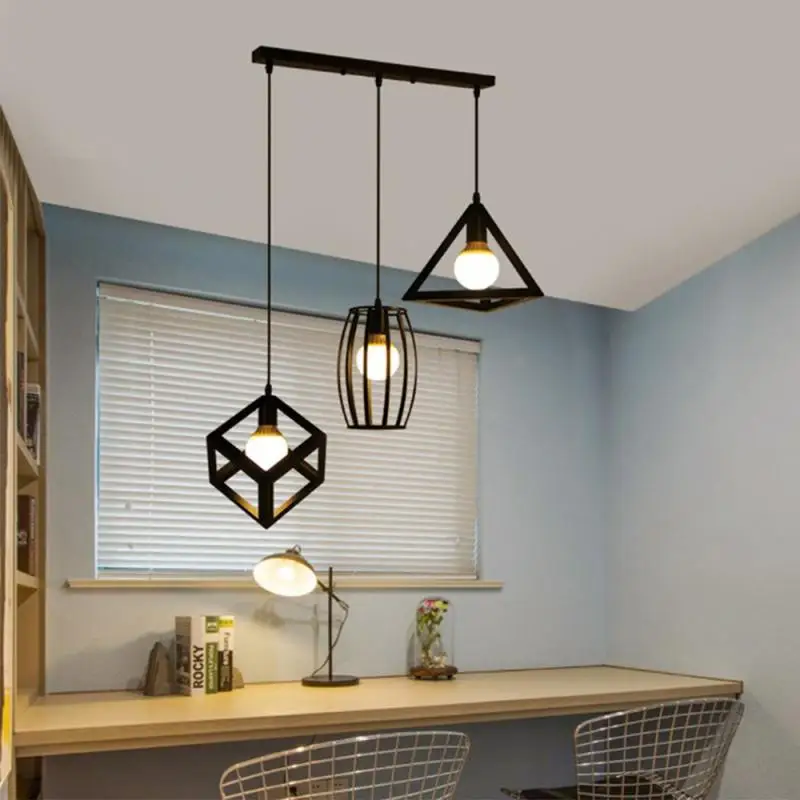 Подвесные светильники в скандинавском стиле промышленная винтажная лампа лофт