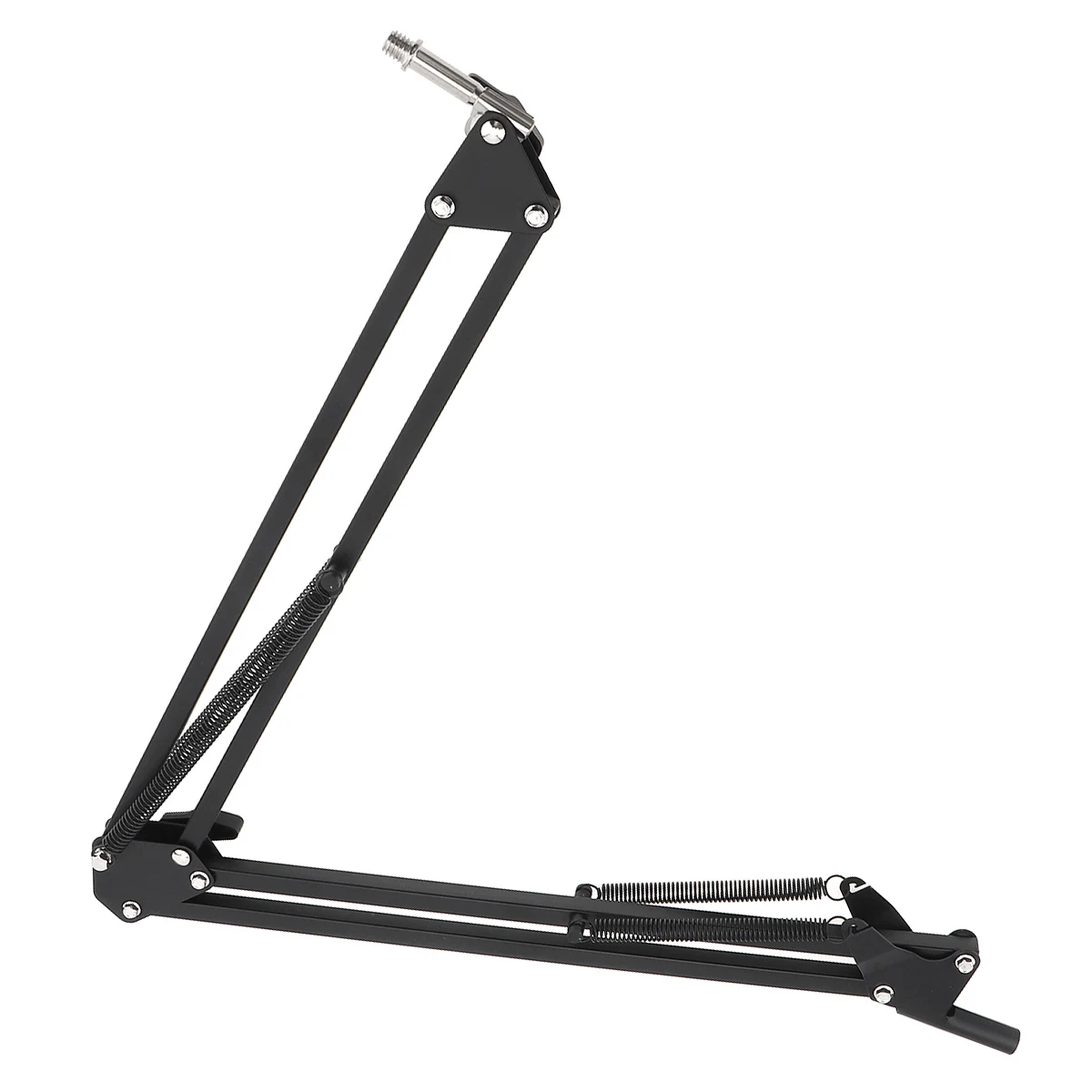 Подставка для микрофона черная держатель с ножничным рычагом зажим без зажима из