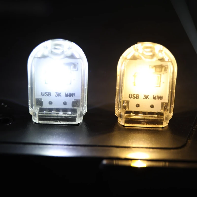 1 шт. мини 2 светодиода USB 5 в светодиодный ночсветильник настольная лампа для