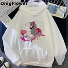 Худи Danganronpa Monokuma женское с принтом в стиле Харадзюку y2k в эстетике оверсайз женские худи с принтом