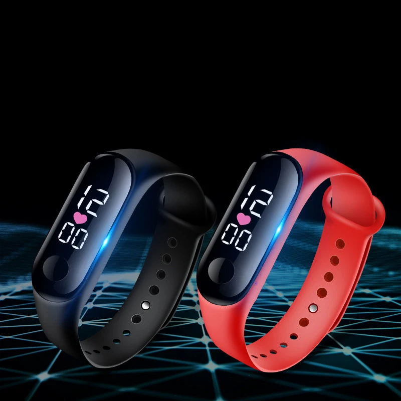 

Color Silicone Strap Children's Watch Teen Girl Boy Watch Children Waterproof LED Digital Watch Holiday Gift Sports Watch