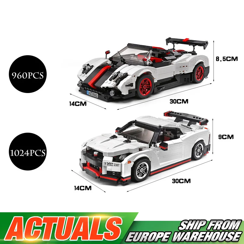 13103 MOC Technic автомобильные игрушки совместимы со скоростями спорта модель гоночной