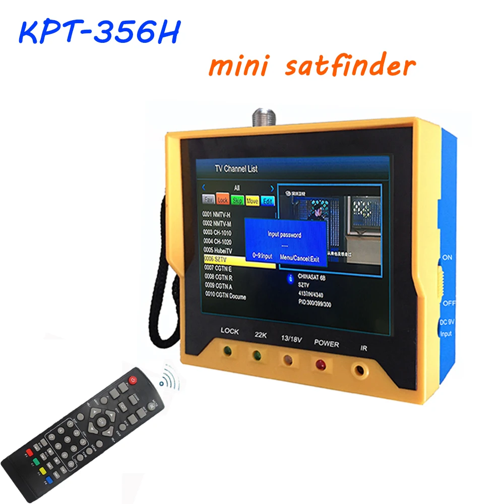 3 5 дюймовый цифровой спутниковый искатель DVB S2 Satfinder KPT 356H с функцией быстрого