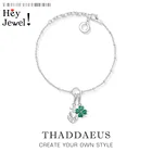 Браслеты с шармами Faith Hope Love  Cloverleafs, цепочка из стерлингового серебра 925 пробы, модные регулируемые ювелирные изделия, Европейский подарок для женщин