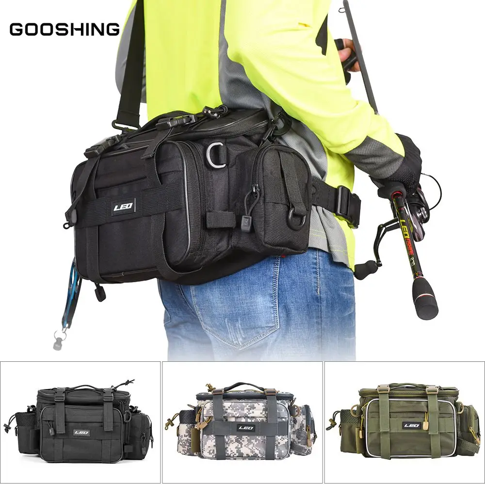 

Fishing Bag For Fishing Case Outdoor Sports Waist Pack Fishing Lures Gear Storage Bag Backpack Single Shoulder Cross Body Bags