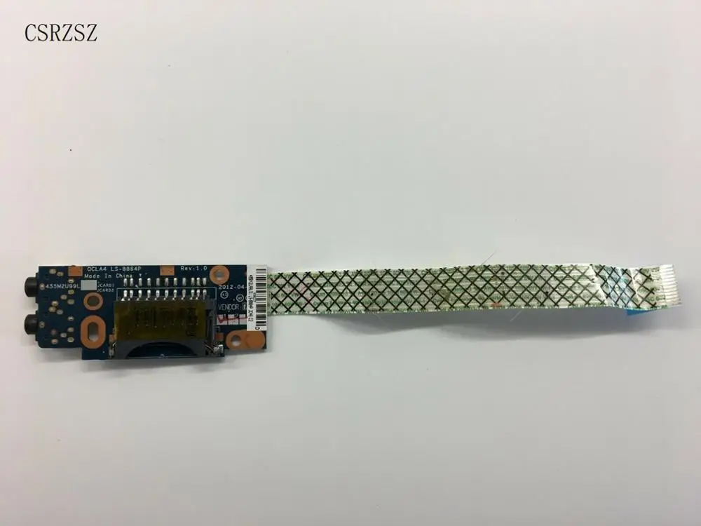 Оригинальный Для Samsung NP350V5C NP355V5C NP350V5X плата для чтения SD аудиоразъем с кабелем QCLA4