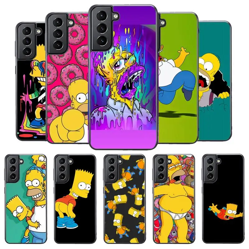 

Homer J-SImPsoN S-Simpsoning Phone Case for Samsung s4 s5 s6 s7 s8 s9 s10e plus Edge s20 s21 s30 ultra cover PC&TPU