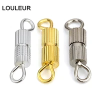 50pcslot 14x3mm gold color screw clasps connector cylinder connectors for jewelry making diy bracelet necklace wholesale