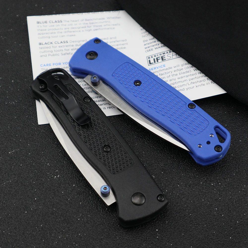 Складной нож BM535 стальной Карманный резец из стали D2 рукоятка G10 для кемпинга