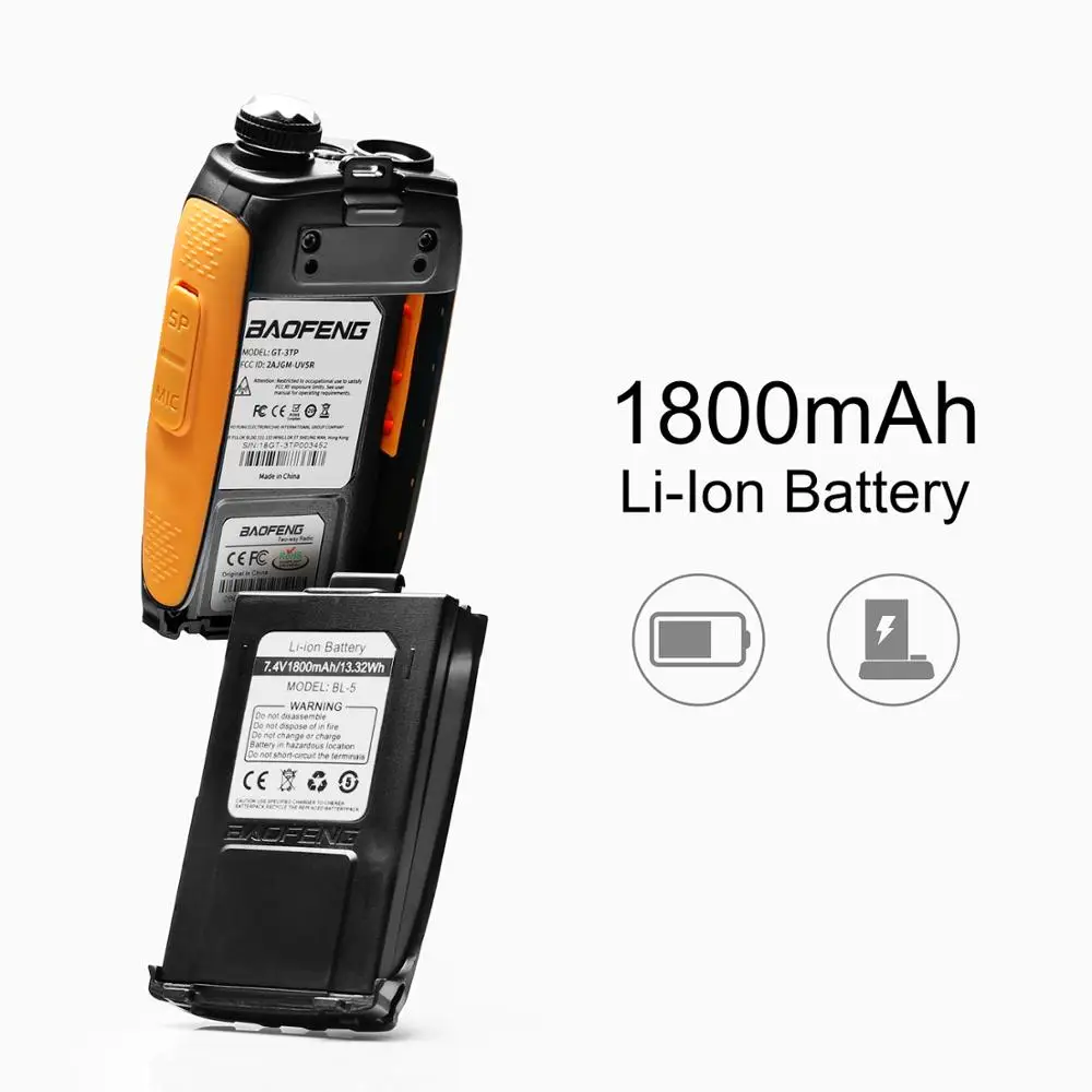 2 шт. Двухдиапазонная рация Baofeng GT 3TP III TP 1/4/8 Вт м/70 см|baofeng gt-3tp|2 pcs baofengwalkie talkie |