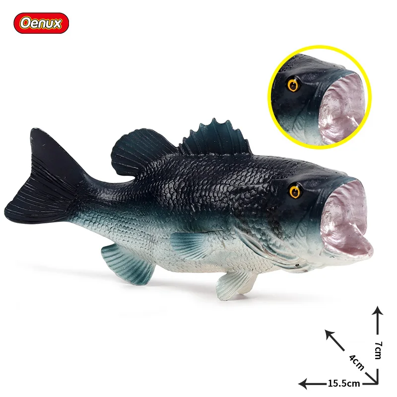 Oenux морские рыбки животные модель моделирование SeaLife Coelacanth Sailfish Фигурки ПВХ аквариум реалистичные Развивающие детские игрушки - Цвет: without box