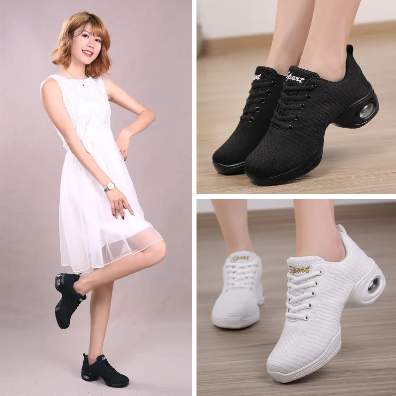 

New Style Dance Shoes For Women Women's Summer Dance Shoes Mesh Adult Extra High Shoes Soft Bottom Shoes 0325
