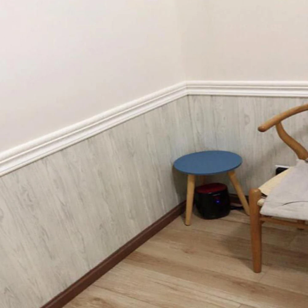 Самоклеящиеся наклейки на плинтус и стены ПВХ 3D Плинтус стикер линия ноги рамка