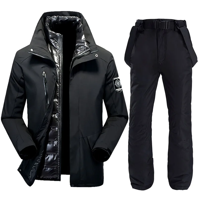 

Women's Ski Suit Thick Warm Windproof Waterproof Ski Jacket Pants Set Female Snowboarding Costumes Snow Trousers Outdoor Wear